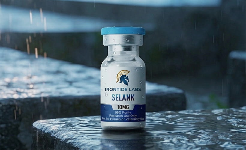 Selank research peptide vial - Irontide Labs