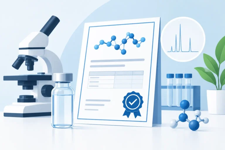 What a Peptide Certificate of Analysis Verifies