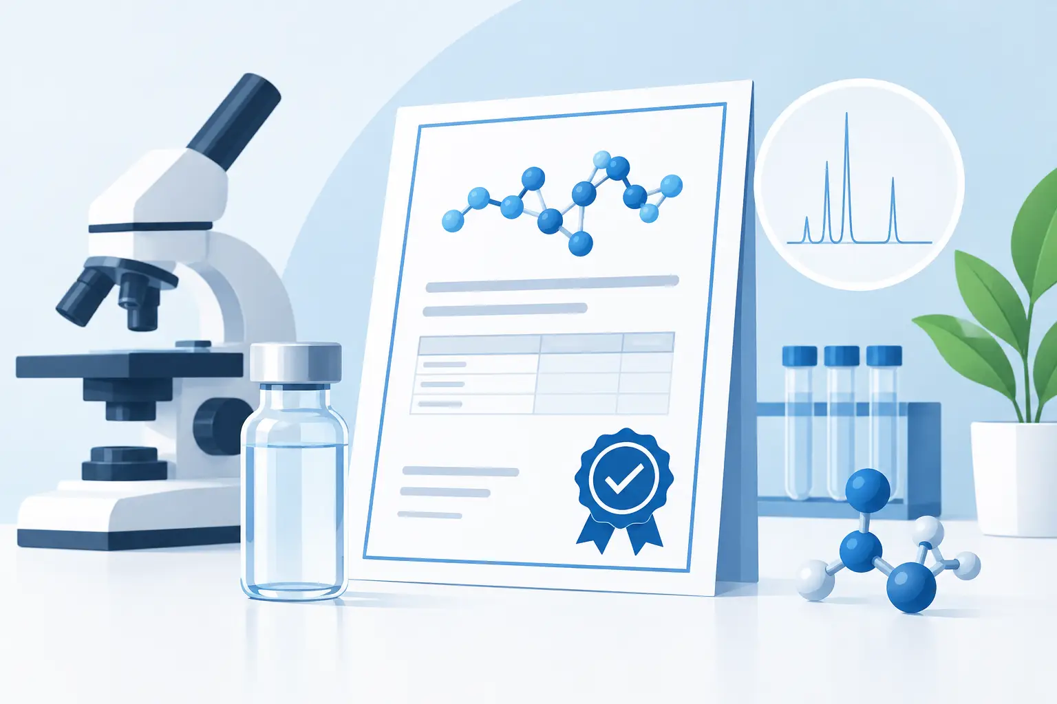 What a Peptide Certificate of Analysis Verifies